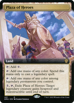 Plaza of Heroes (Extended Art) (421) [Dominaria United] foil - Deck Out Gaming