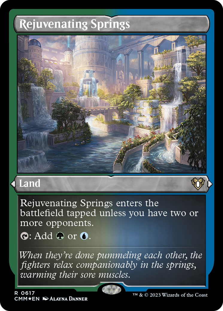 Rejuvenating Springs (617) [Commander Masters] etched - Deck Out Gaming
