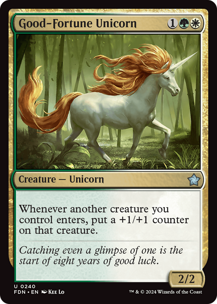 Good-Fortune Unicorn (240) [Foundations] - Deck Out Gaming