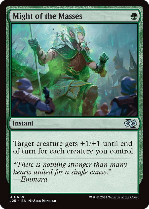 Might of the Masses (689) [Foundations Jumpstart] - Deck Out Gaming