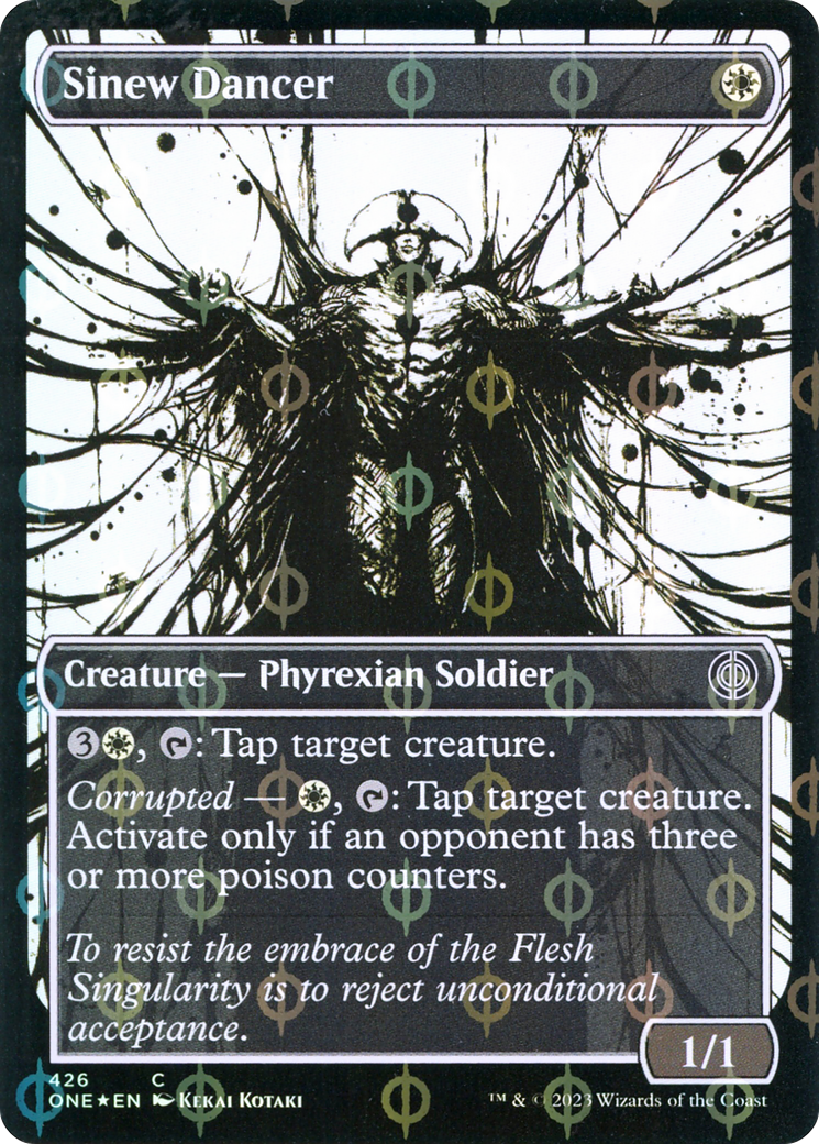 Sinew Dancer (Showcase) (Step-and-Compleat Foil) (426) [Phyrexia: All Will Be One] foil - Deck Out Gaming