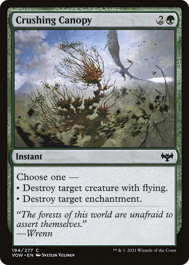 Crushing Canopy (194) [Innistrad: Crimson Vow] foil - Deck Out Gaming