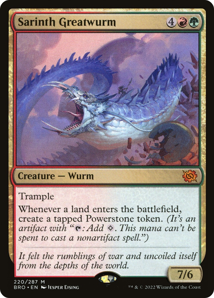 Sarinth Greatwurm (220) [The Brothers' War] - Deck Out Gaming