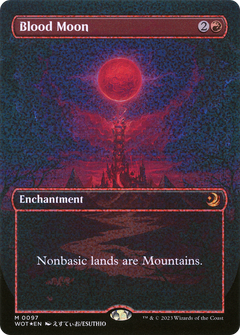 Blood Moon (Anime Borderless) (Confetti Foil) (97) [Wilds of Eldraine: Enchanting Tales] foil - Deck Out Gaming