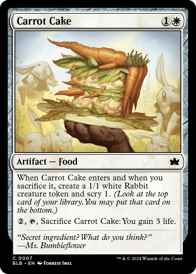 Carrot Cake (7) [Bloomburrow] foil - Deck Out Gaming