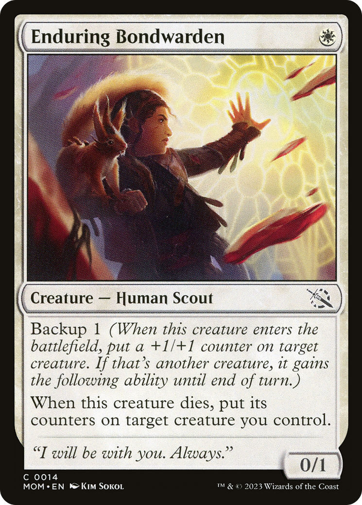 Enduring Bondwarden (14) [March of the Machine] - Deck Out Gaming