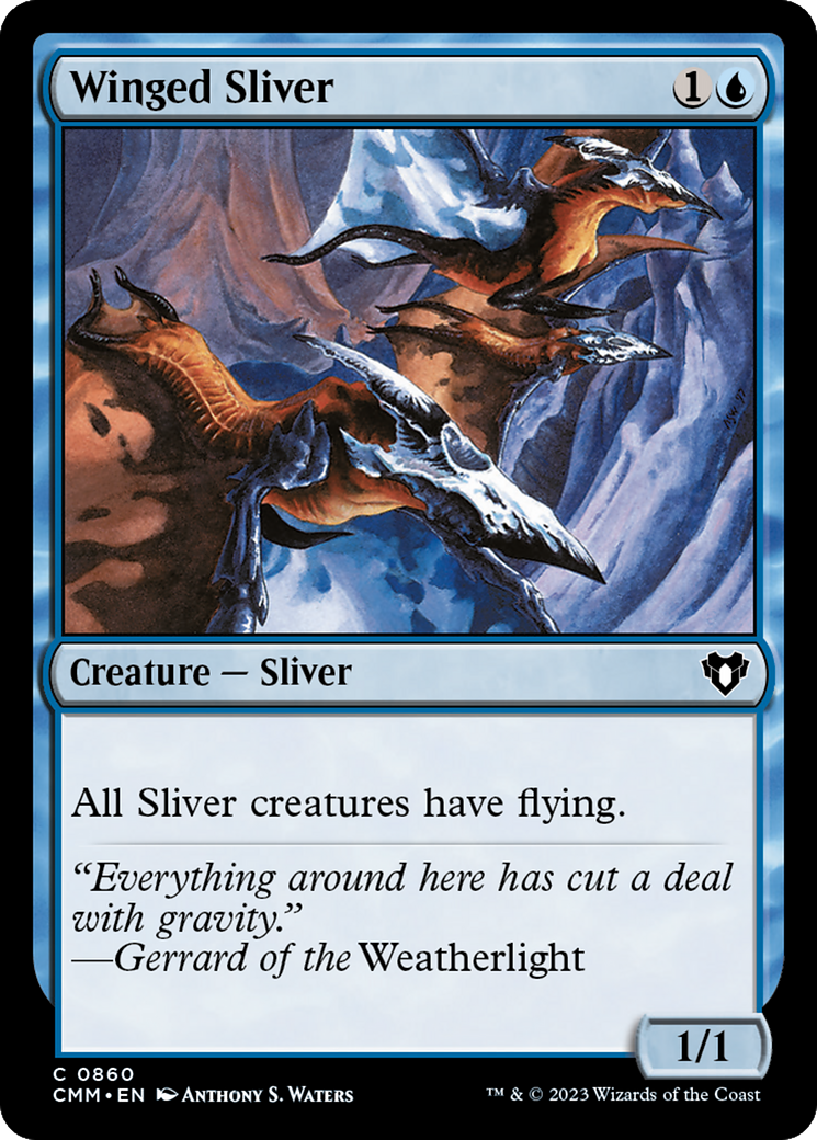 Winged Sliver (860) [Commander Masters] - Deck Out Gaming