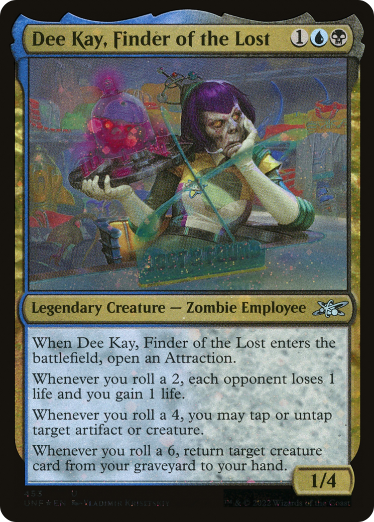 Dee Kay, Finder of the Lost (Galaxy Foil) (453) [Unfinity] foil - Deck Out Gaming
