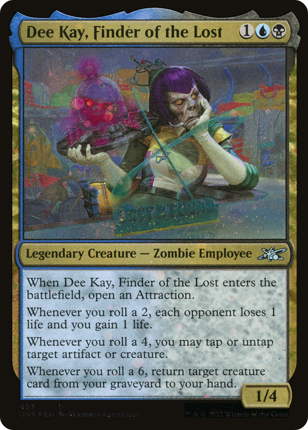 Dee Kay, Finder of the Lost (Galaxy Foil) (453) [Unfinity] foil - Deck Out Gaming