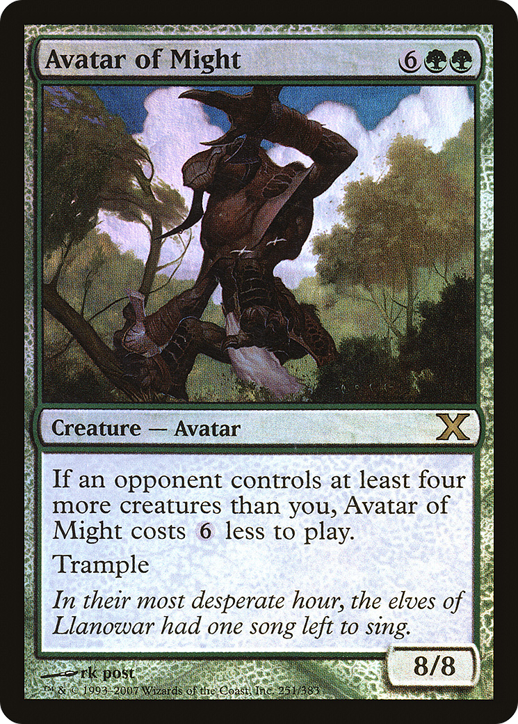 Avatar of Might (251★) [Tenth Edition] foil - Deck Out Gaming