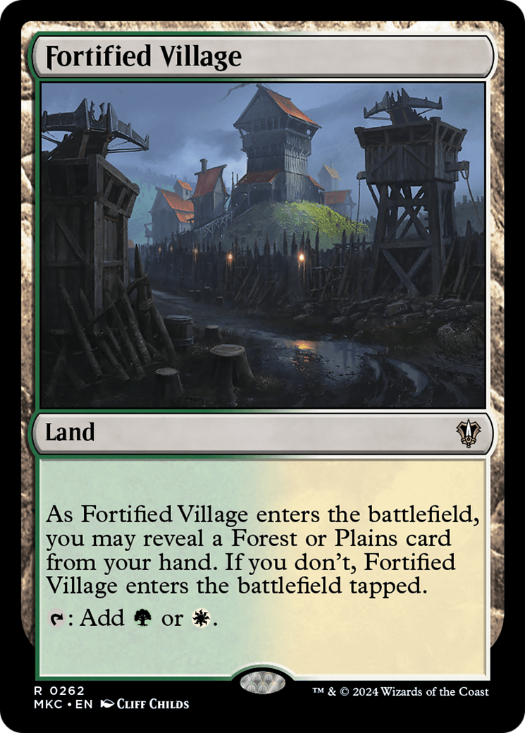 Fortified Village (262) [Murders at Karlov Manor Commander] - Deck Out Gaming