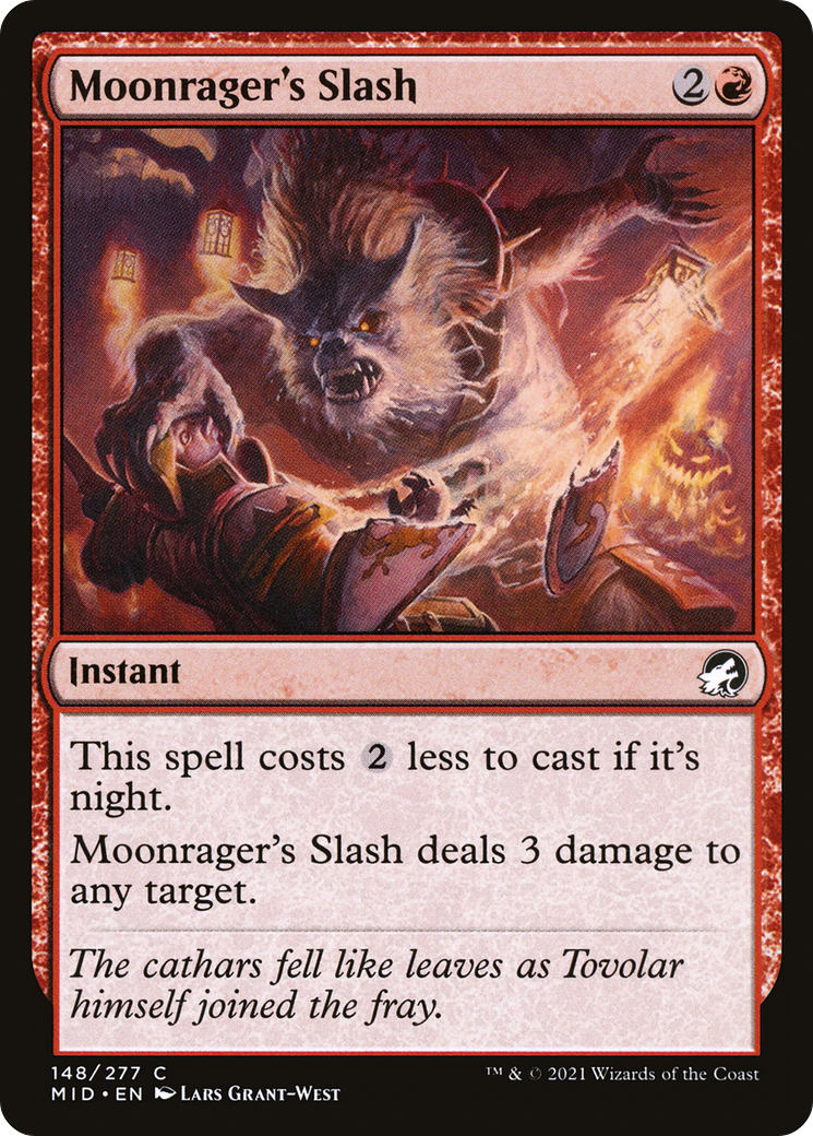 Moonrager's Slash (148) [Innistrad: Midnight Hunt] - Deck Out Gaming