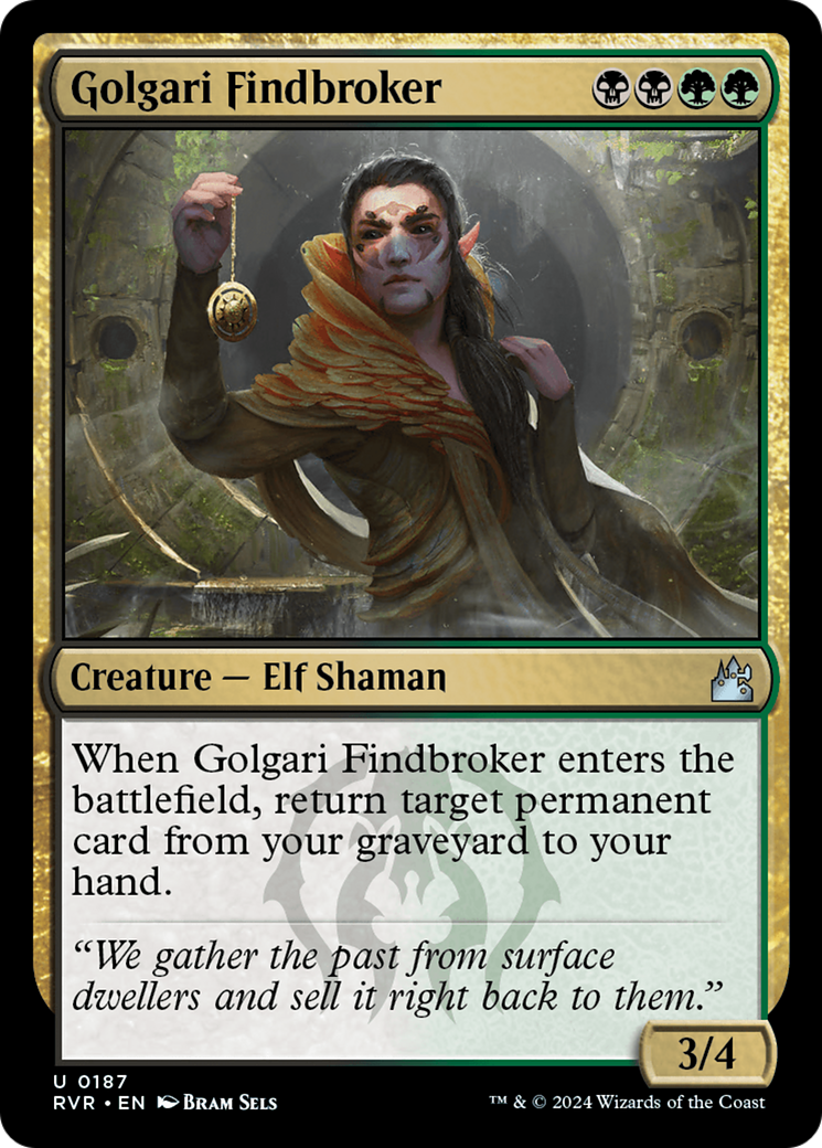 Golgari Findbroker (187) [Ravnica Remastered] foil - Deck Out Gaming
