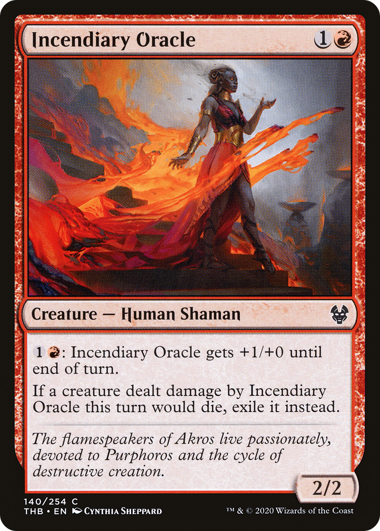 Incendiary Oracle (140) [Theros Beyond Death] foil - Deck Out Gaming
