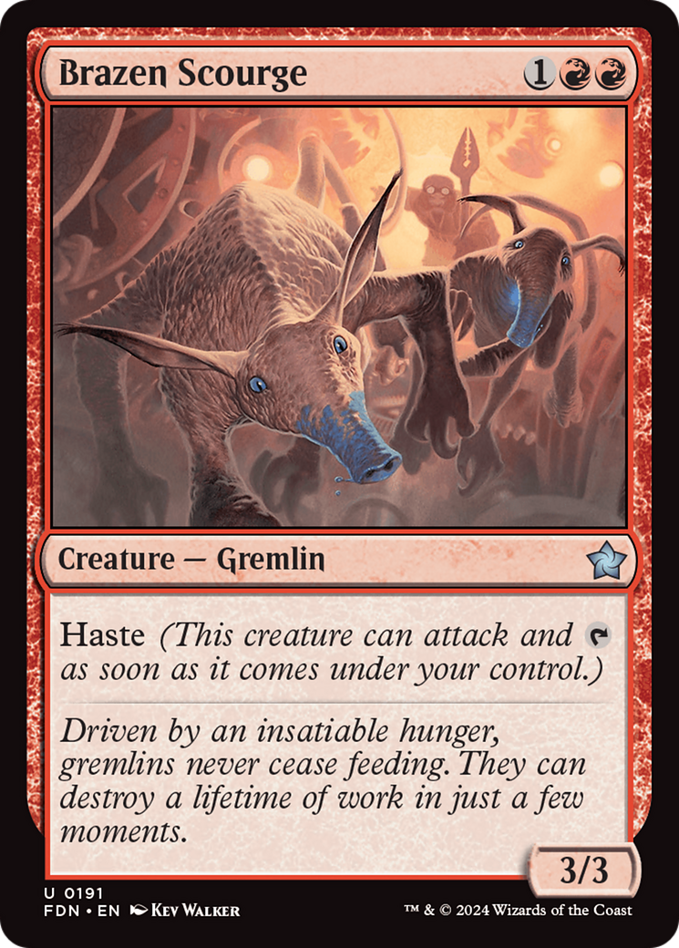 Brazen Scourge (191) [Foundations] foil - Deck Out Gaming