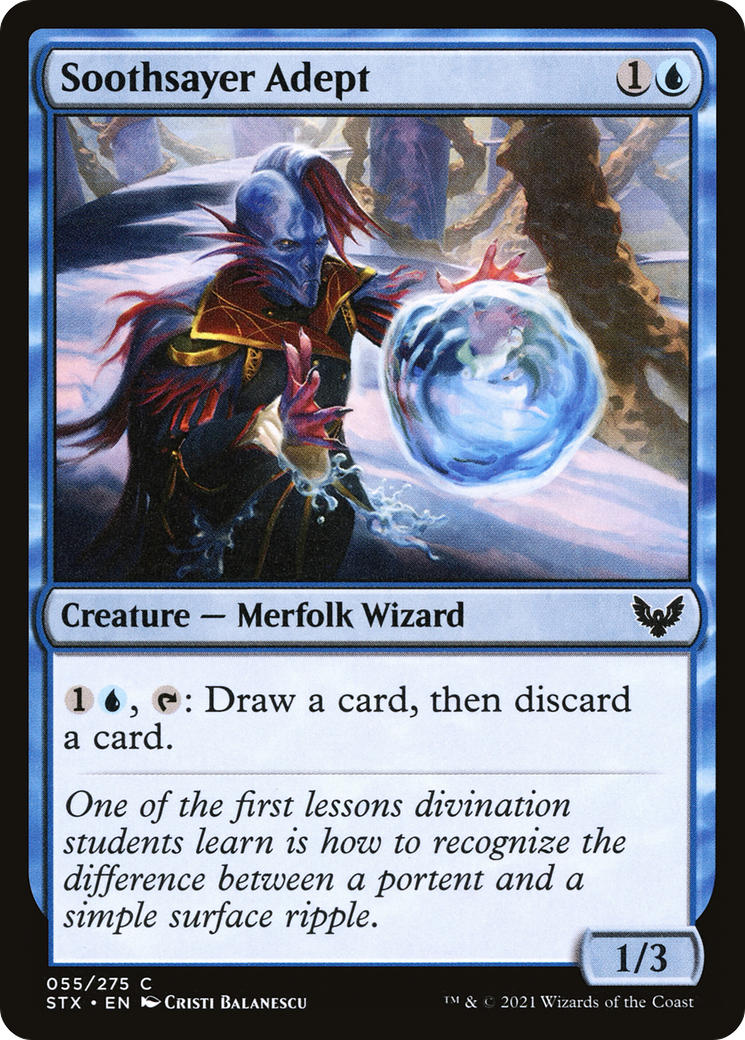 Soothsayer Adept (55) [Strixhaven: School of Mages] foil - Deck Out Gaming