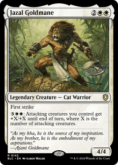 Jazal Goldmane (142) [Bloomburrow Commander] - Deck Out Gaming