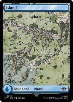 Island (0274) (274) [The Lord of the Rings: Tales of Middle-earth] foil - Deck Out Gaming