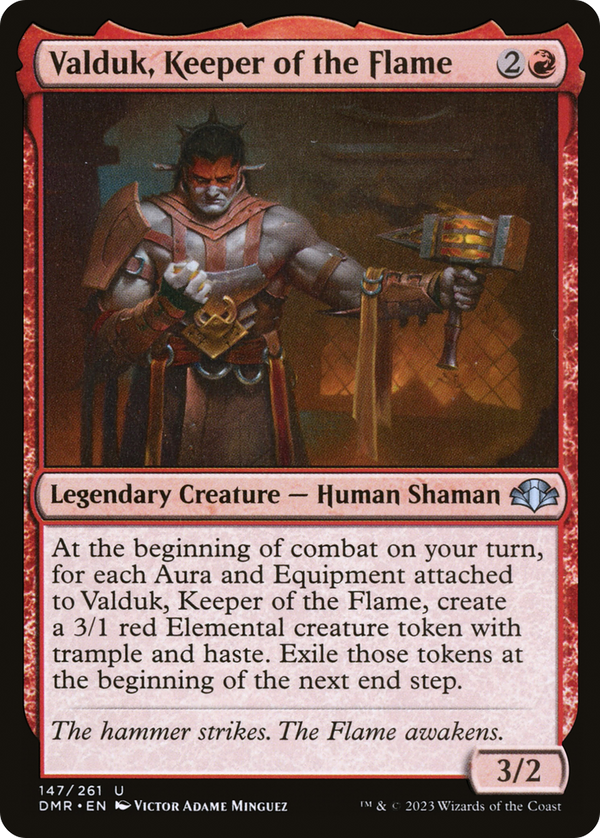 Valduk, Keeper of the Flame (147) [Dominaria Remastered] foil - Deck Out Gaming