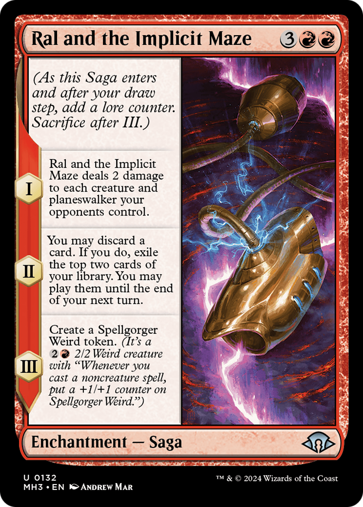 Ral and the Implicit Maze (132) [Modern Horizons 3] foil - Deck Out Gaming