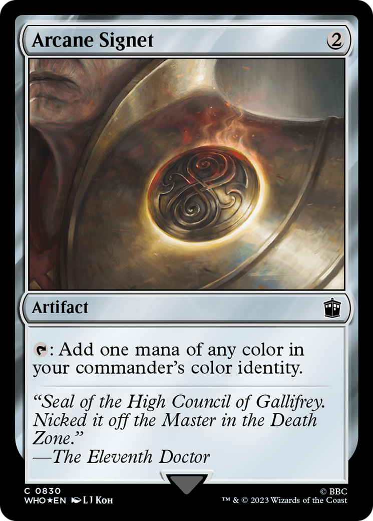 Arcane Signet (Surge Foil) (830) [Doctor Who] foil - Deck Out Gaming