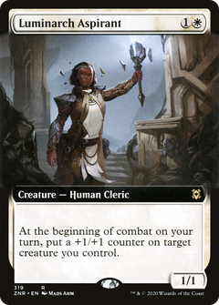 Luminarch Aspirant (Extended Art) (319) [Zendikar Rising] foil - Deck Out Gaming