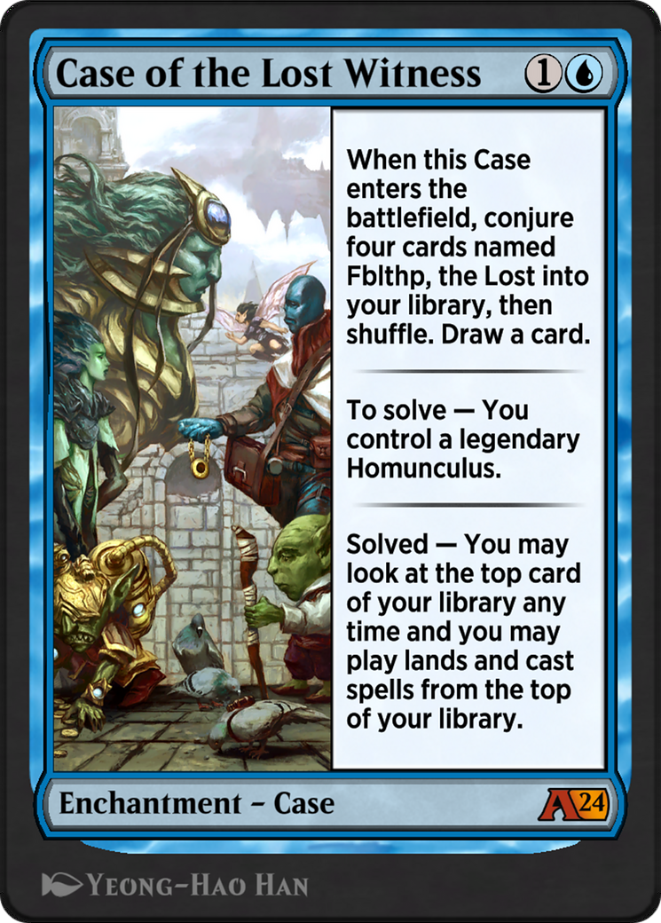 Case of the Lost Witness (4) [Alchemy: Murders at Karlov Manor ] - Deck Out Gaming