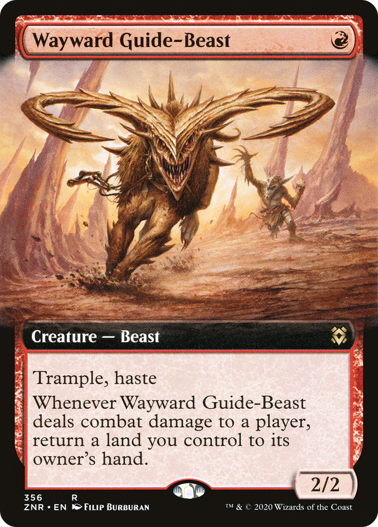 Wayward Guide-Beast (Extended Art) (356) [Zendikar Rising] foil - Deck Out Gaming