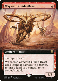 Wayward Guide-Beast (Extended Art) (356) [Zendikar Rising] foil - Deck Out Gaming