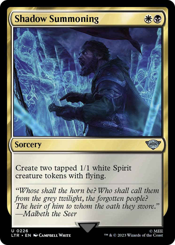 Shadow Summoning (226) [The Lord of the Rings: Tales of Middle-earth] foil - Deck Out Gaming