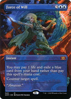Force of Will (Borderless) (340) [Double Masters] foil - Deck Out Gaming