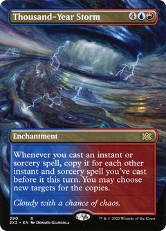 Thousand-Year Storm (Borderless) (390) [Double Masters 2022] foil - Deck Out Gaming
