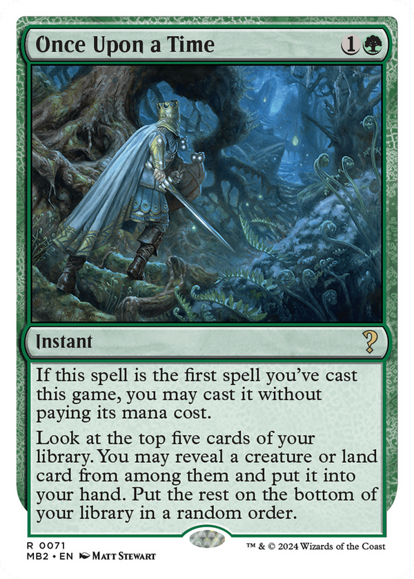Once Upon a Time (White Border) (71) [Mystery Booster 2] - Deck Out Gaming