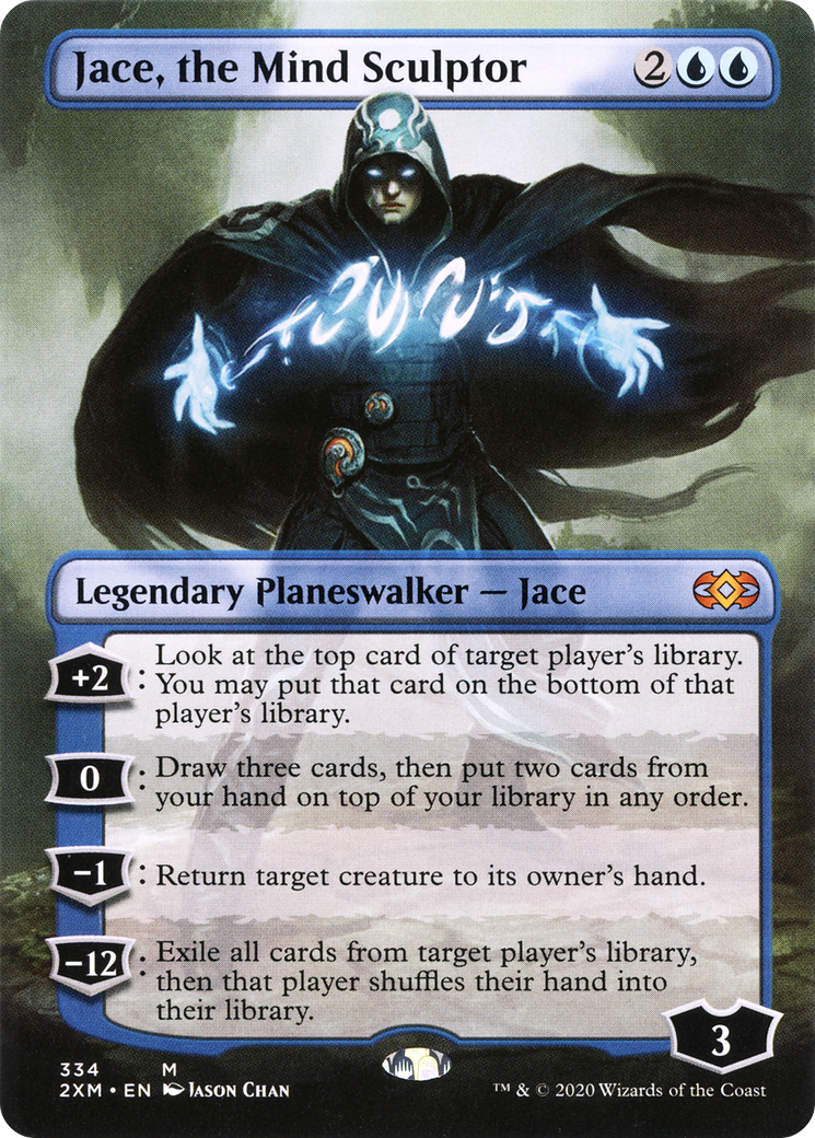 Jace, the Mind Sculptor (Borderless) (334) [Double Masters] foil - Deck Out Gaming