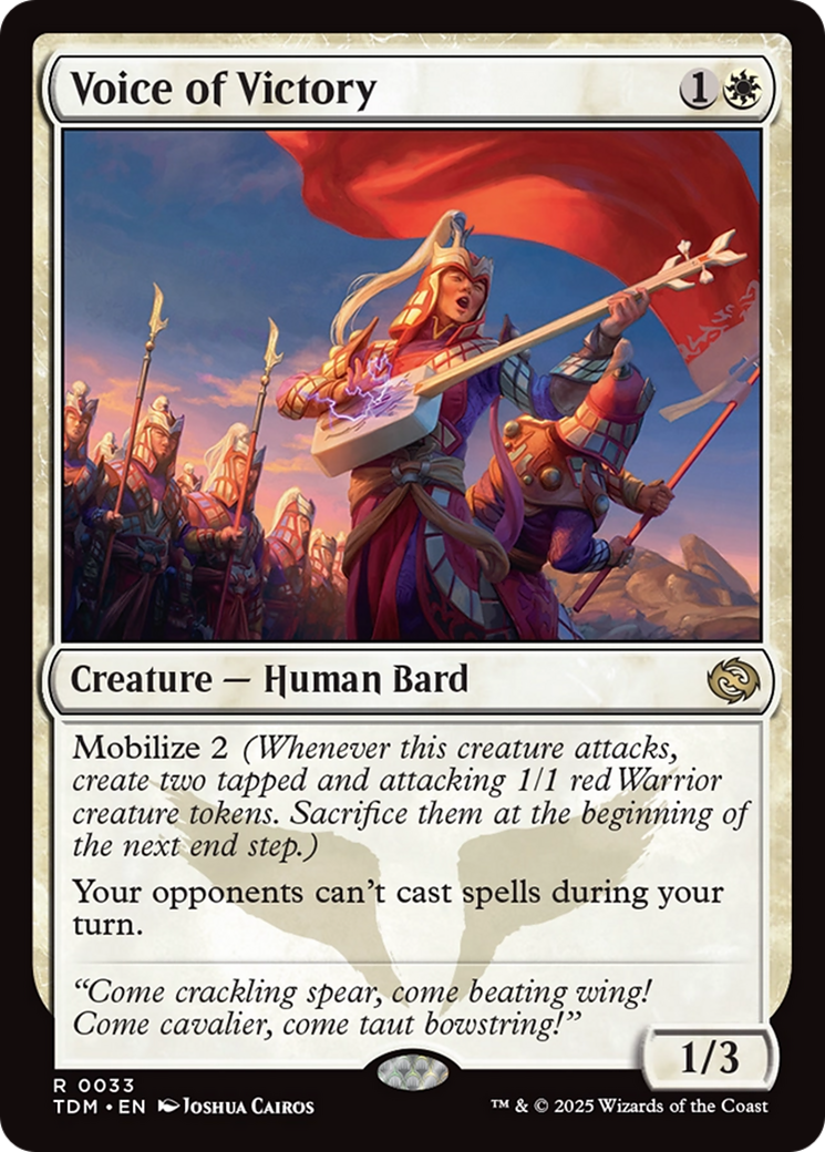 Voice of Victory (33) [Tarkir: Dragonstorm] foil - Deck Out Gaming