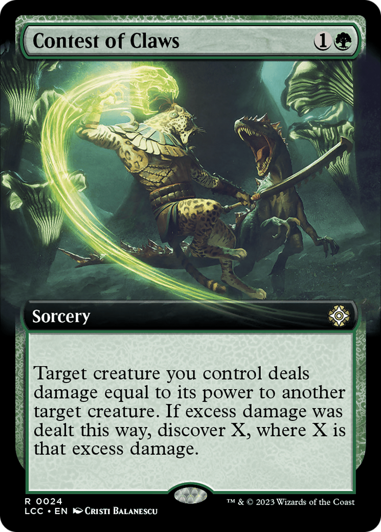 Contest of Claws (Extended Art) (24) [The Lost Caverns of Ixalan Commander] - Deck Out Gaming