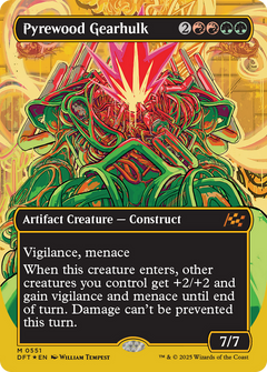 Pyrewood Gearhulk (Borderless) (First-Place Foil) (551) [Aetherdrift] foil - Deck Out Gaming