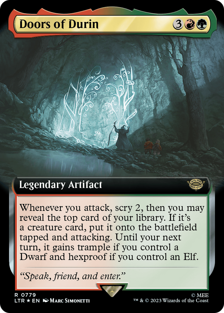 Doors of Durin (Extended Art) (Surge Foil) (779) [The Lord of the Rings: Tales of Middle-earth] foil - Deck Out Gaming