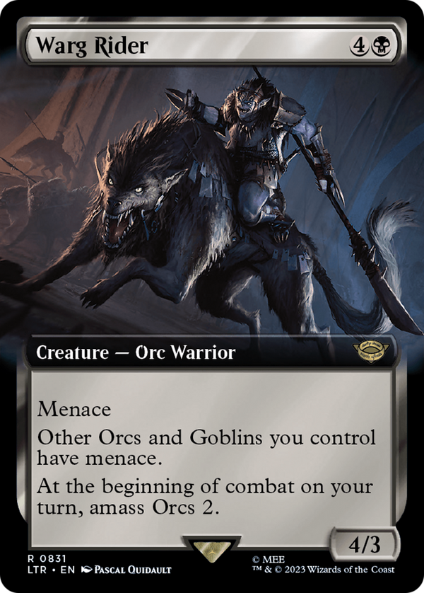 Warg Rider (Extended Art) (831) [The Lord of the Rings: Tales of Middle-earth] - Deck Out Gaming