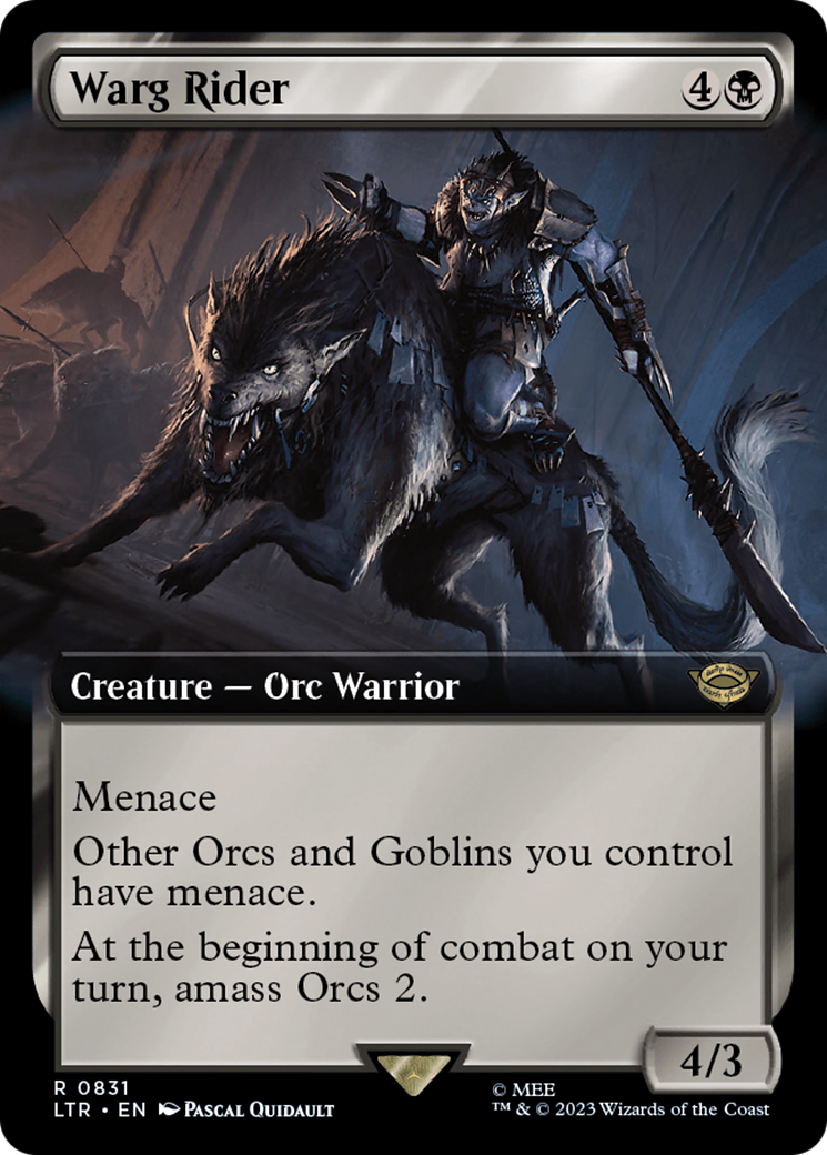 Warg Rider (Extended Art) (831) [The Lord of the Rings: Tales of Middle-earth] - Deck Out Gaming