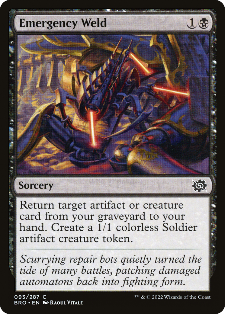 Emergency Weld (93) [The Brothers' War] foil - Deck Out Gaming