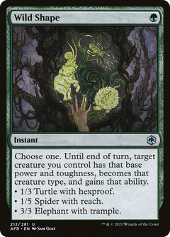 Wild Shape (212) [Adventures in the Forgotten Realms] foil - Deck Out Gaming