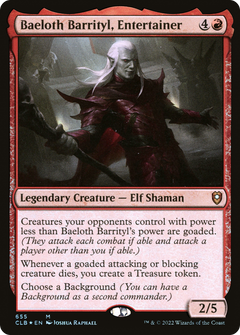 Baeloth Barrityl, Entertainer (655) [Commander Legends: Battle for Baldur's Gate] foil - Deck Out Gaming