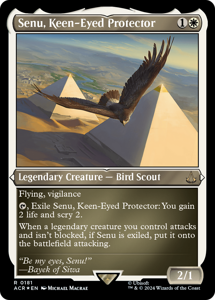 Senu, Keen-Eyed Protector (181) [Assassin's Creed] etched - Deck Out Gaming