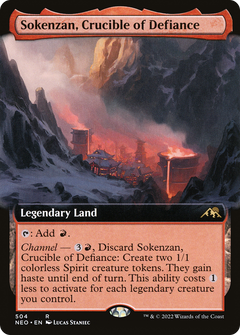 Sokenzan, Crucible of Defiance (Extended Art) (504) [Kamigawa: Neon Dynasty] - Deck Out Gaming