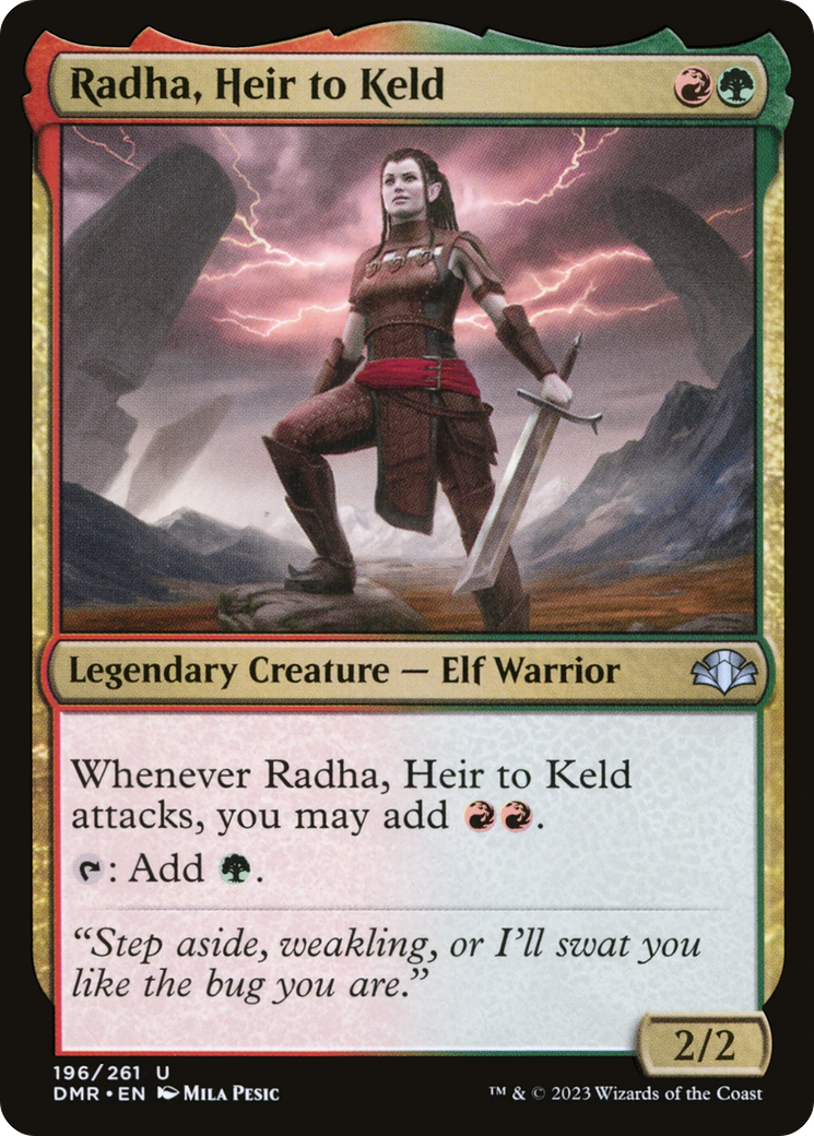 Radha, Heir to Keld (196) [Dominaria Remastered] foil - Deck Out Gaming