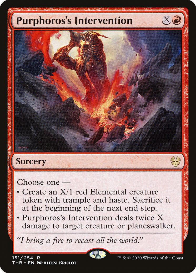 Purphoros's Intervention (151) [Theros Beyond Death] foil - Deck Out Gaming