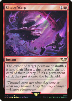 Chaos Warp (Surge Foil) (205) [Warhammer 40,000 Commander] foil - Deck Out Gaming