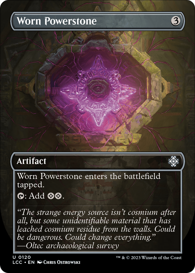 Worn Powerstone (Borderless) (120) [The Lost Caverns of Ixalan Commander] - Deck Out Gaming