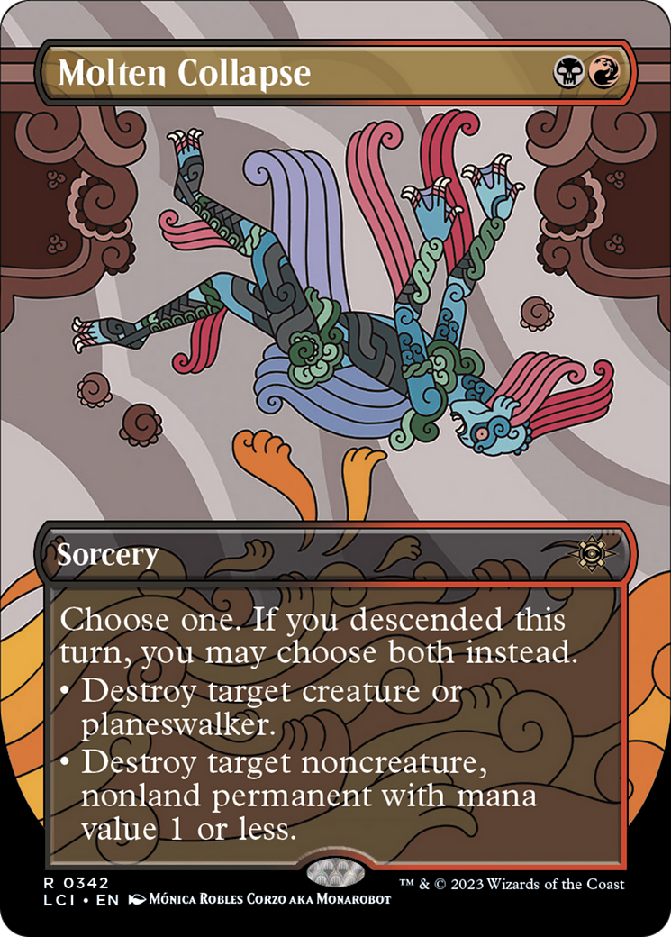 Molten Collapse (Borderless) (342) [The Lost Caverns of Ixalan] foil - Deck Out Gaming